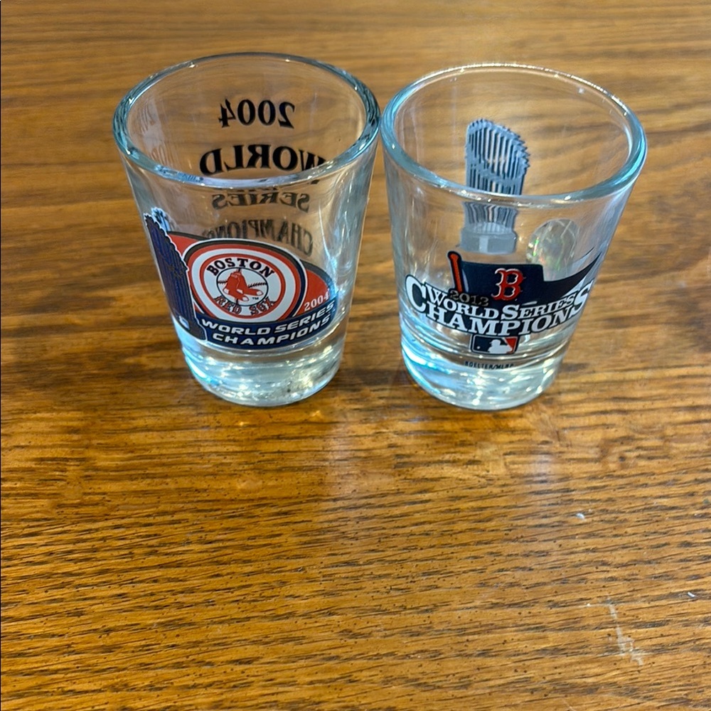 Closet clean out sale / Vintage Boston Red Sox World Series Champs Shot Glasses